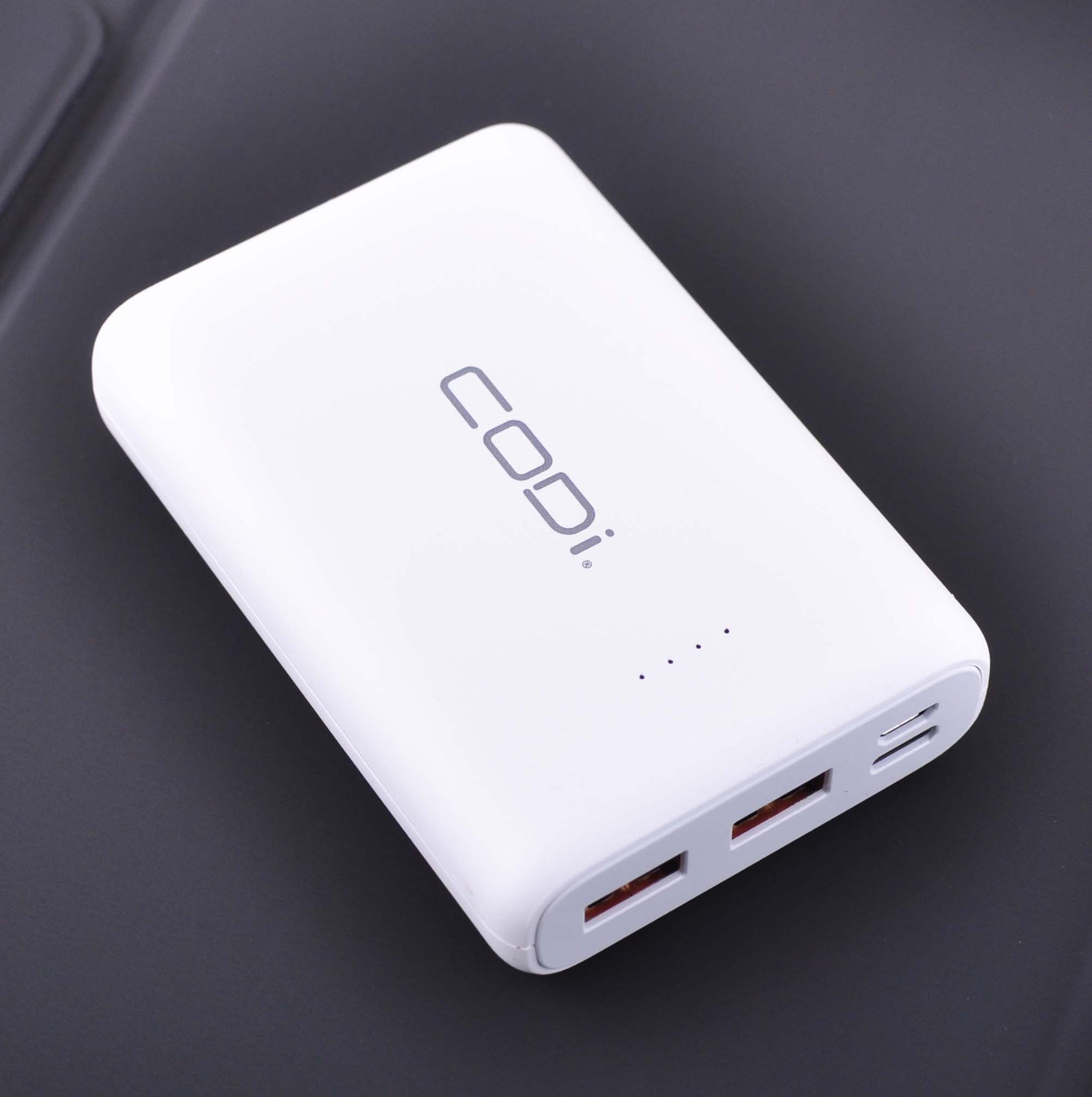10,000mAh Quick Charge Powerbank w/ USB-C, USB-A (x2), Micro-USB - CODi Worldwide