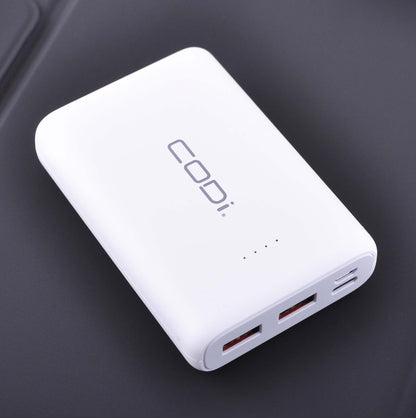 10,000mAh Quick Charge Powerbank w/ USB-C, USB-A (x2), Micro-USB - CODi Worldwide