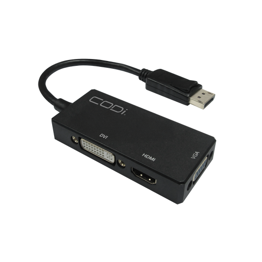 Multi-Function DisplayPort to HDMI/DVI/VGA adapter