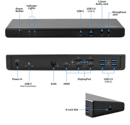 Centro1080 Triple Display USB-C Docking Station