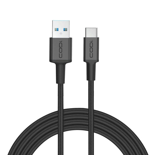 3ft USB-A to USB-C Braided Nylon Charge & Sync Cable