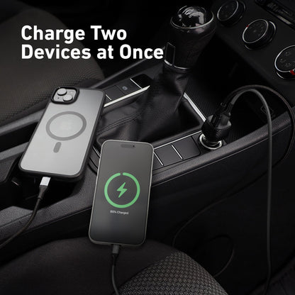 20W Dual Port Car Charger, USB-A & USB-C Outputs - CODi Worldwide