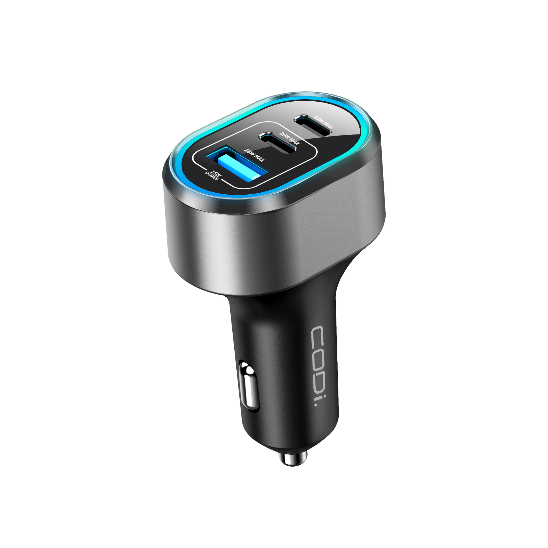 65W Triple Port Car Charger - CODi Worldwide