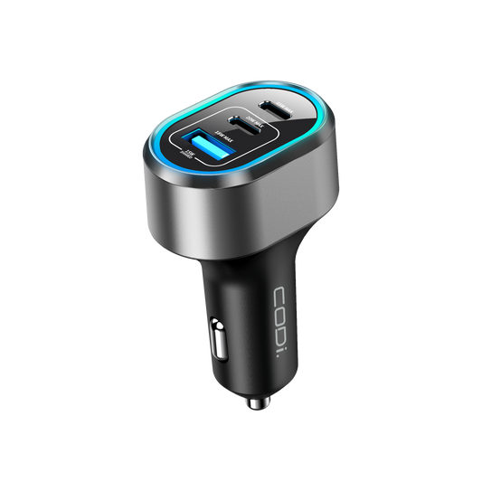 65W Triple Port Car Charger - CODi Worldwide