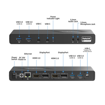 Centro1200 Dual 4K Universal USB-C Docking Station