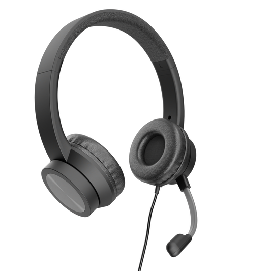 Voice-Isolating 3.5mm Headset with Boom Microphone