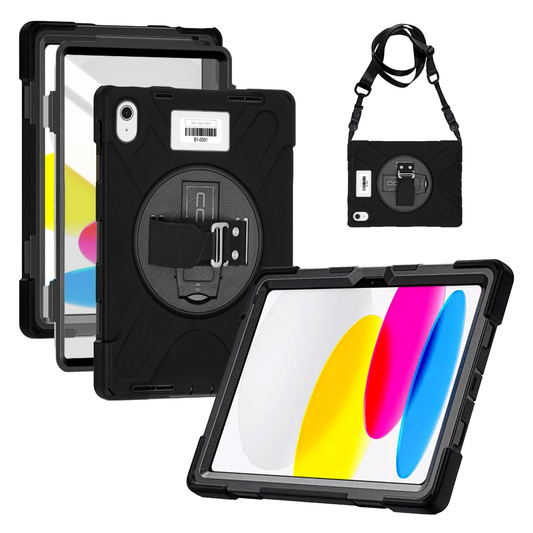 Rugged iPad 11" (A16)/iPad 10.9" (10th Generation) Case w/ Integrated Screen Protector (SS SD)*