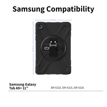 Rugged Samsung Galaxy Tab A9+ Case - Integrated Screen Protector