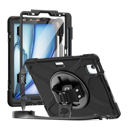 Rugged Case for iPad Air 11" (M2, M3, M4), iPad Pro 11" (4th, 3rd, 2nd, 1st Generation), iPad Air 10.9" (5th, 4th Generation) w/ Integrated Screen Protector