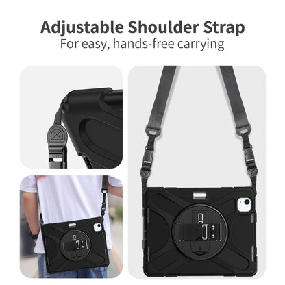 Rugged Case for iPad Air 11" (M2, M3), iPad Pro 11" (4th, 3rd, 2nd, 1st Generation), iPad Air 10.9" (5th, 4th Generation) w/ Integrated Screen Protector