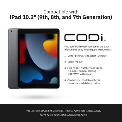 Bluetooth Keyboard Case for Apple iPad 10.2" (9th, 8th, and 7th Generation)