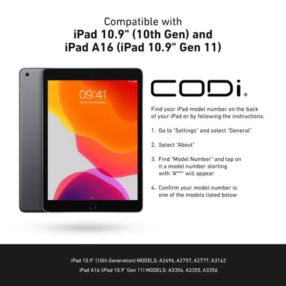 Bluetooth Keyboard Folio Case w/ Trackpad for iPad 10.9" (10th Gen), iPad A16, iPad Air 11" (M2/M3), iPad Air 10.9" (Gen 4/5), iPad Pro 11" (Gen 3) (SS SD)*