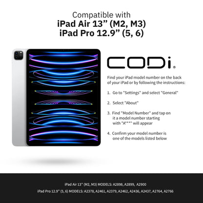 Bluetooth Keyboard Case w/ Trackpad for iPad Air 13” (M2, M3), iPad Pro 12.9” (5, 6)