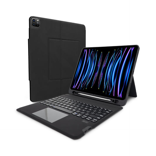 Bluetooth Keyboard Case w/ Trackpad for iPad Air 13” (M2, M3, M4), iPad Pro 12.9” (5th, 6th Generation)