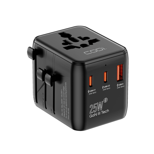 International Travel Adapter with 25W PD