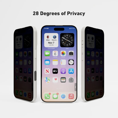 iPhone 16 Pro Privacy Glass Screen Protector
