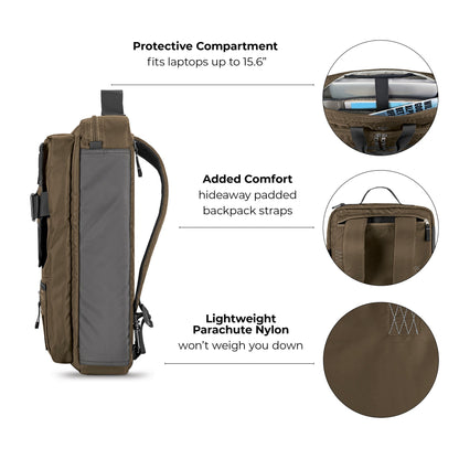 Zone Hybrid Briefcase Backpack